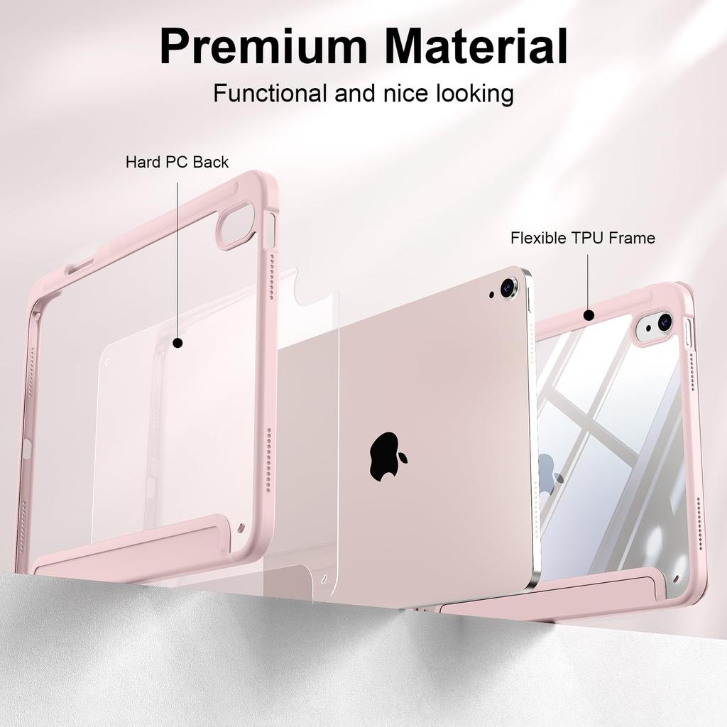 Case for iPad (A16) 11th Generation 11 Inch / 10th Generation 10.9 Inch with Pencil Holder, Magnetic Flip Smart Cover