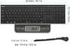 Arteck Bluetooth Japanese Stainless Compatible with Windows Tablet Rechargeable Can Be Used for 6 Months Keyboard, Layout, Multi-Device, Steel,