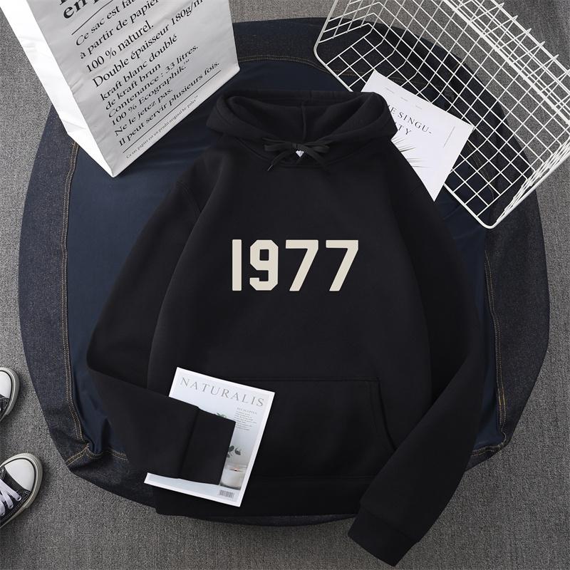 1977 New Men's and Women's Warm Fashion Hoodie Hip Hop Street Brand High Quality Hot Selling Men's and Women's Sports Hoodie