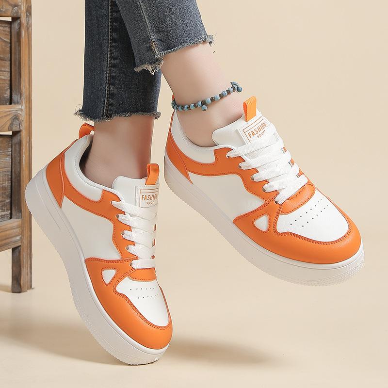 New thick-soled student waterproof casual shoes breathable and heightened soft-soled non-slip wear-resistant board shoes
