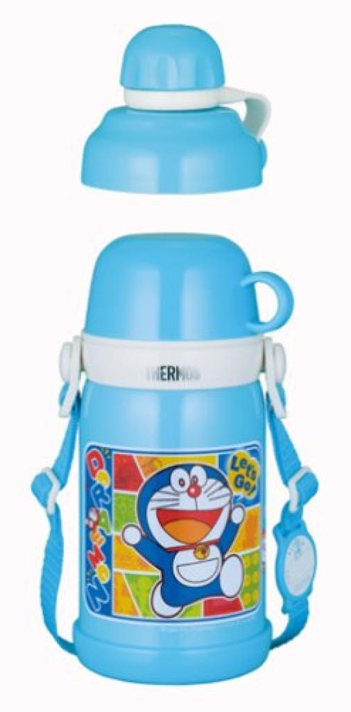 THERMOS Vacuum Insulated Bottle Doraemon Blue BL 2-Way FEF-600WD