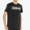 adidas T Shirts Men's Black Crew Neck Moderate Straight Fit CV4536