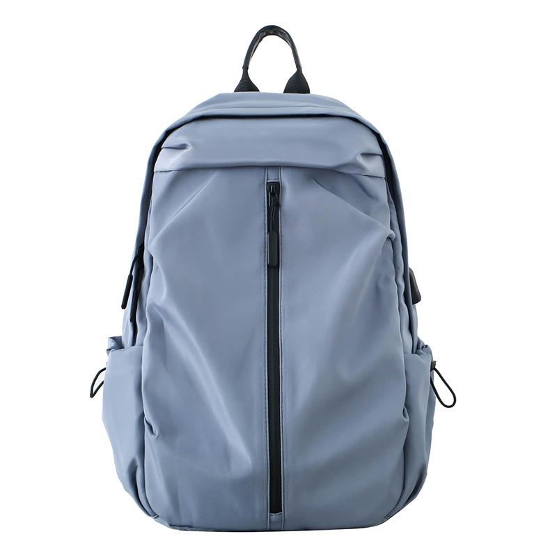 

Модный школьный рюкзак школьный сезон студент колледжа ученик средней школы старшеклассник рюкзак простой дорожный однотонный рюкзак сумка для компьютера светло-серый