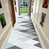 Modern Abstract Geometric Corridor Long Rug Anti-Slip Living Room Rug Bedroom Carpet Home Decoration