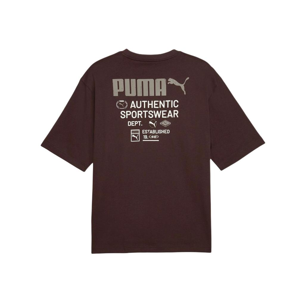 Puma Graphics Boxy Utility Crew Neck Loose Fit Short Sleeve T-Shirt Men tops 698701-33