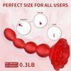 360 Rotation Butt Plug Vibrator with 10 Rotating&Vibrating Mode Prostate Massager Rose Shape Anal Beads Sex Toys for Women Man