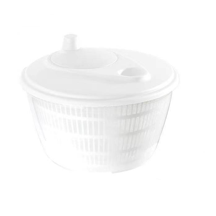 WTEMPO Household Vegetable Dehydrator Semi-automatic Wash Basin Salad Fruit Drain Basket Kitchen Manual Water Thrower