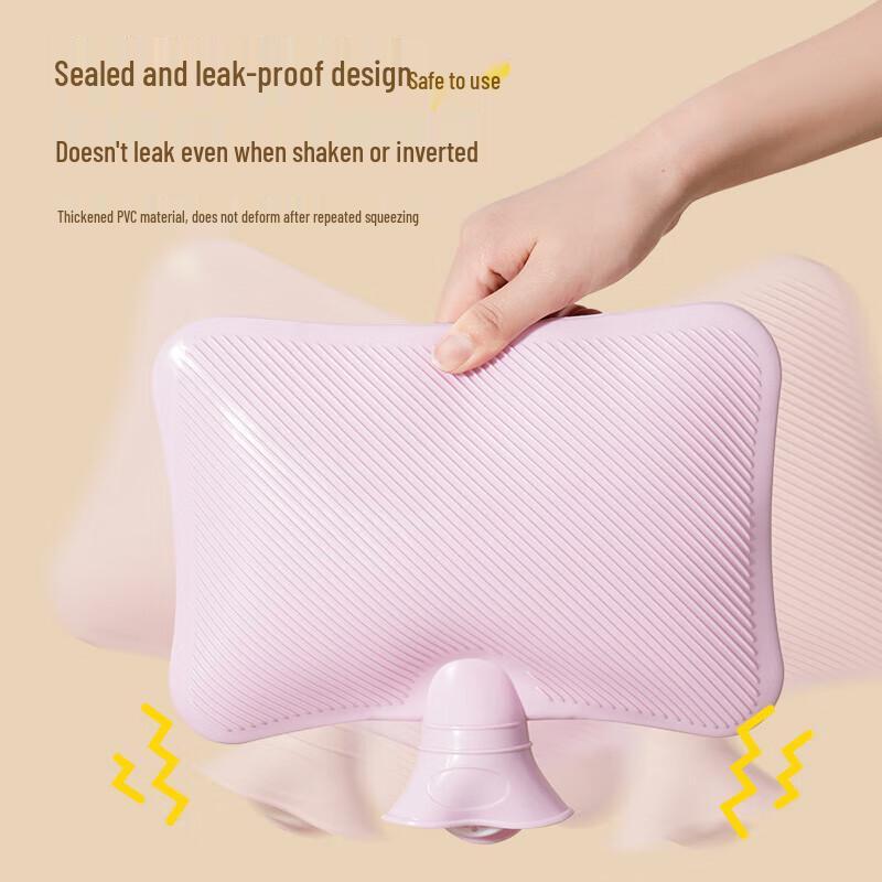 Lexueer Embroidered Hot Water Bottle with Hand Pockets