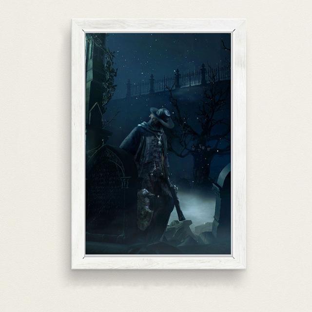 Bloodborne Game Hunter Canvas Painting Posters And Prints Wall Pictures For Living Room Vintage Decorative Home Decor Affiche