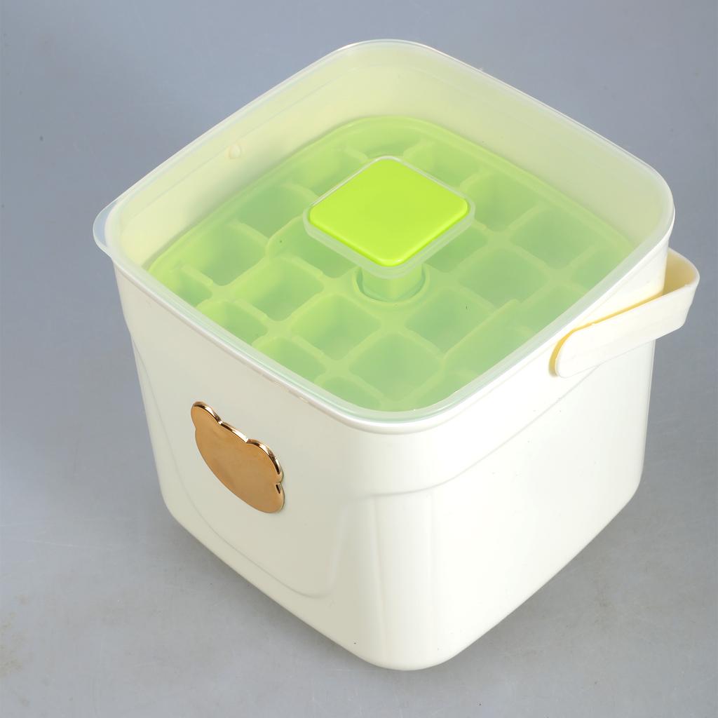 Transparent Lid Ice Cubes Tray for Drink Whiskeys Beer Portable Ice Mold With Storage Drawer For Home And Office Use