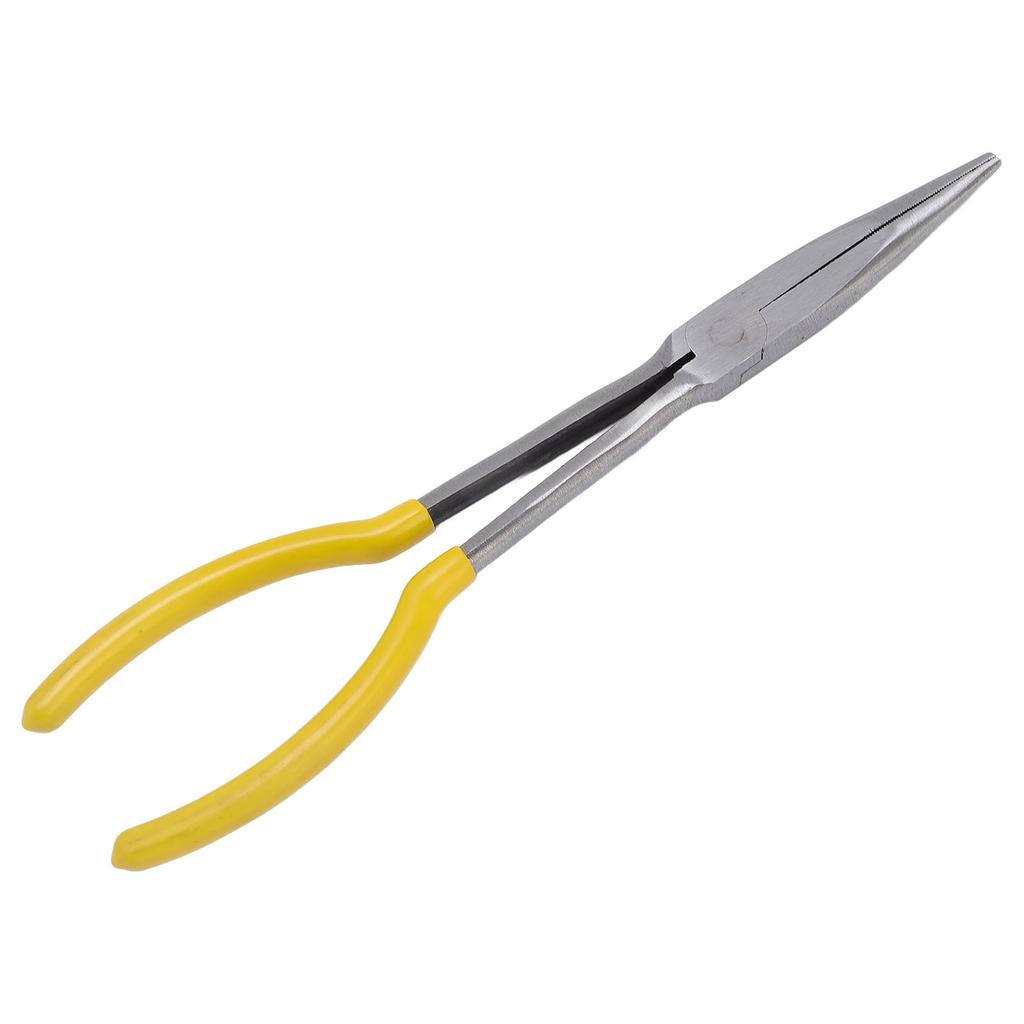 11in Long Reach Needle Nose Plier Precise Ergonomic Grip Multifunctional for Small Space Auto