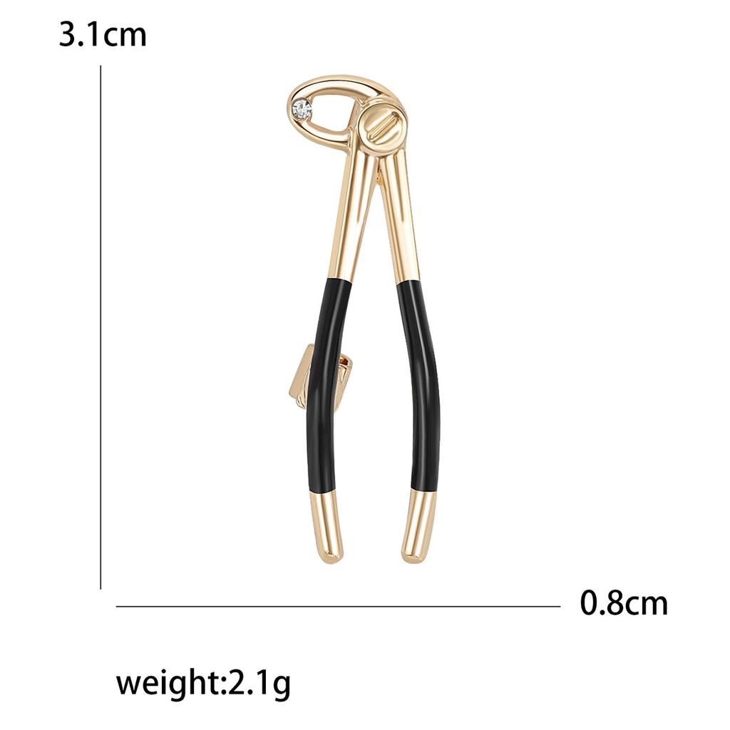 Spilla Creativa Personalità Lavoratori Sanitari Lega Gocciolante Pinzette Styling Spilla Cardigan Giacca Accessori