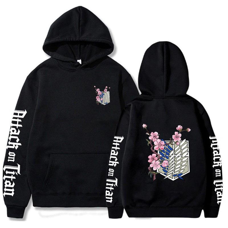 Japanese Animation Attack on Titan Men's Hoodie Autumn Sweatshirt Men Womnen Fashion Men's Fleece Hoodies