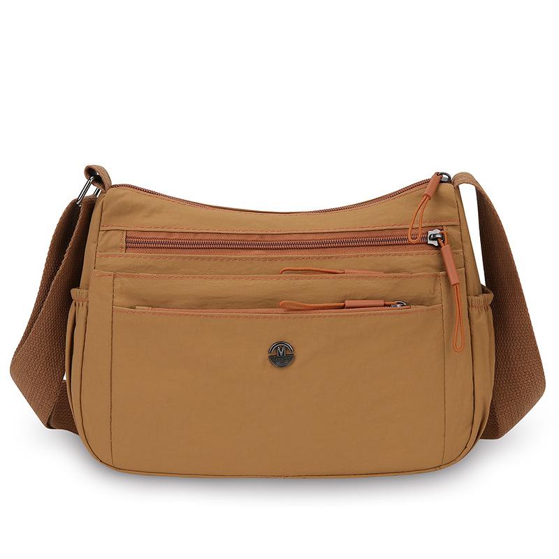 Wielowarstwowa torba na ramię Lekka torba crossbody Jednolity kolor Torba dojazdowa damska