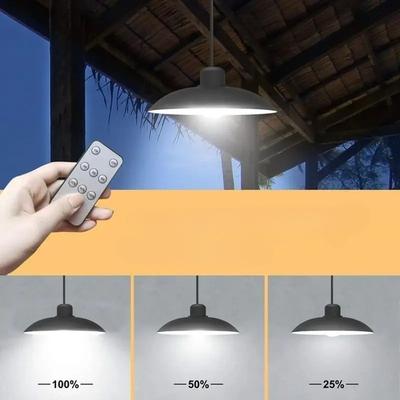 Solar Powered Outdoor Pendant Light Waterproof Courtyard Home Living Room Balcony Pavilion, Hanging Light LED Induction Lighting