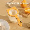 Innovative 2-in-1 Funnel Filter: Detachable Juice Strainer with Handle for Oil, Milk and Coffee Filtering Needs.