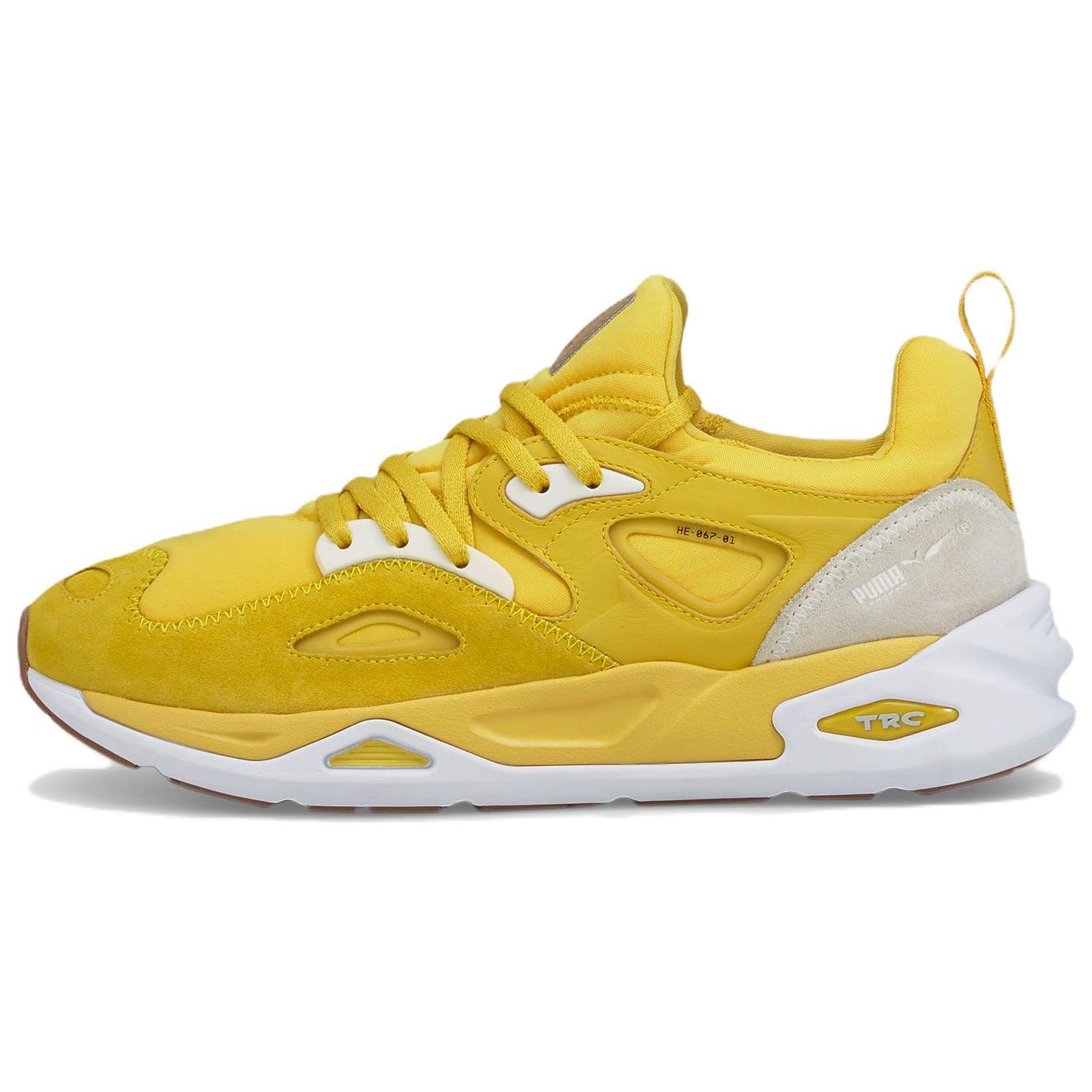 

Puma Trc Blaze Многослойные кожаные удобные низкие лайфстайл кроссовки Унисекс кроссовки Имбирно-желтые 385562-01 36