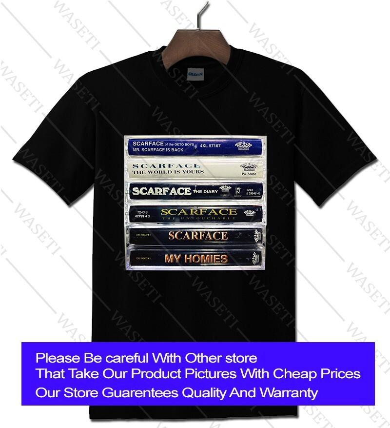 Футболка Scarface, Новая футболка, Подарок папе футболка, Футболка с кассетной лентой S - 5XL Унисекс футболка XXXXL