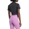 adidas Dámské krátké tričko s potiskem loga Originals, krátký rukáv, crop top, černé IW5476