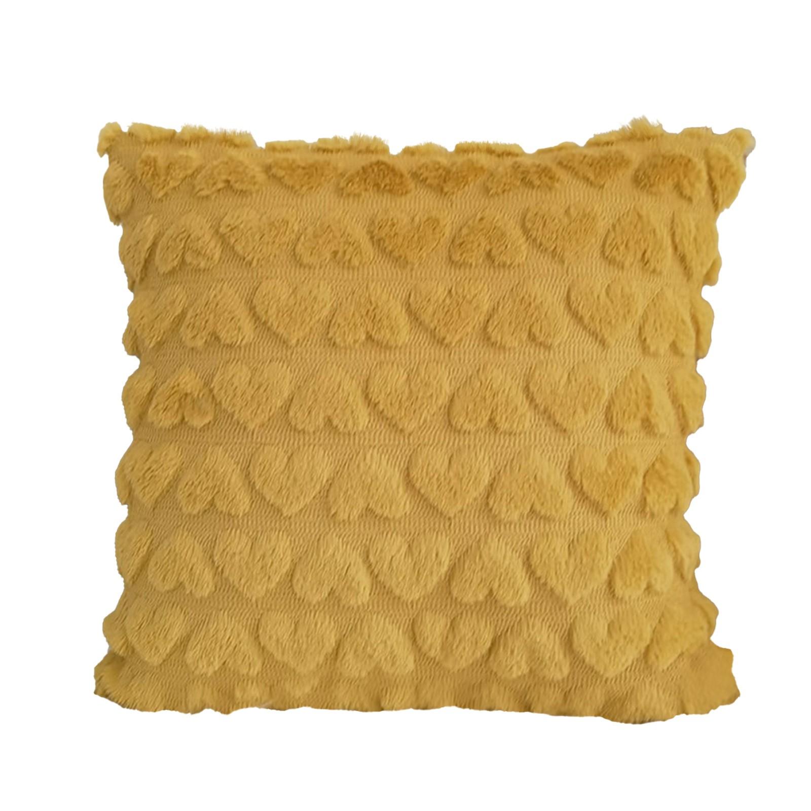 

Наволочки на День святого Валентина с сердечками, декоративные акценты, наволочки для дивана, дивана, гостиной, подарок для пары на День святого Валентина One Size жёлтый