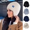 Warm Knitted Hats Windproof Thickened Plush Fleece Earflap Hat Winter Thermal Women Outdoor Sports  Ski Snow Earmuff Cap