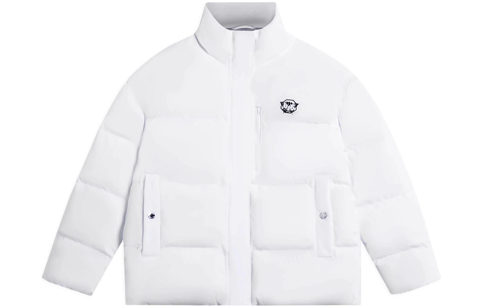 Li Ning BADFIVE Down Jackets Women s White Stand Collar Moderate Other AYMS130-3 L