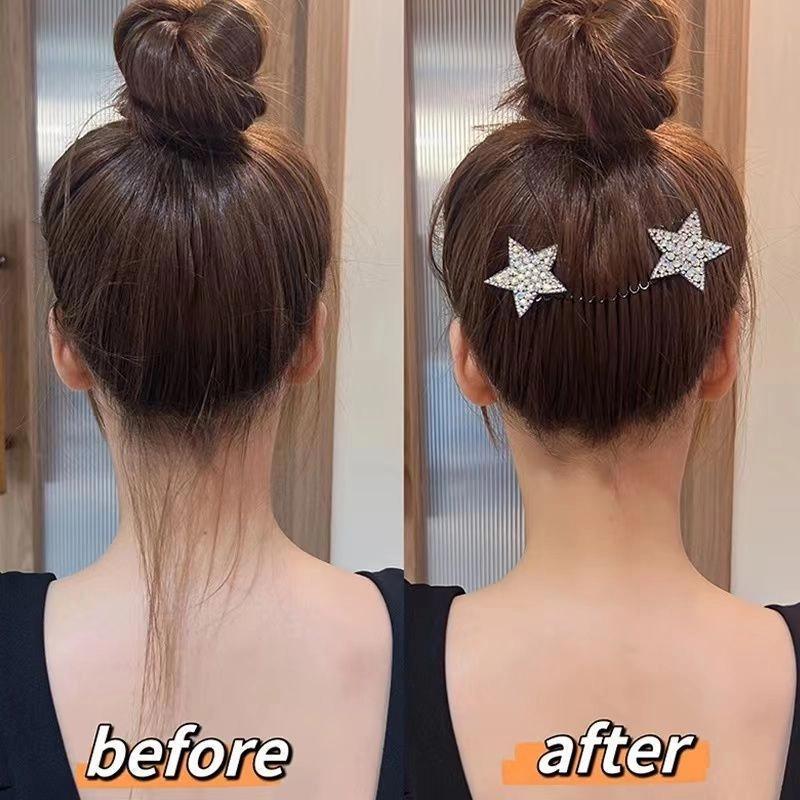 Star Hair Tidying Invisible Hair Comb for Girls and Children To Fix Hair Clip Headdress All-match Hair Accessories