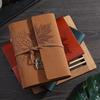 Maple Leaf Retro Kraft Paper Notebook: Simplistic Student Planner & Travel Diary