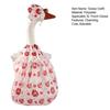 Christmas Goose Outfit Red Green Porch Goose Skirt with Hat for 23 Inch Goose Statue Holiday Goose Costume for Garden Backyard Patio Lawn Decor
