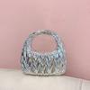 Acrylic bag fashion pleated cloud bag versatile light luxury personalized banquet handbag