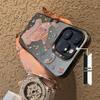Oil Painting Elephant Silver Phone Case for iPhone 12 Pro Max/13/14/15 Plus/16/17