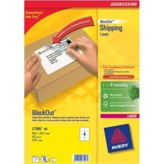 Étiquettes pour enveloppes - AVERY - L7165-40 - Blanc - Import Royaume-Uni