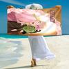 Personalized Princess Pink Gown Beach Towel Microfiber Beach Towel Thin Absorbent for Beach Swimming Yoga Bath Sports. 0910265