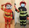 Kids Firefighter Halloween Cosplay Uniform Toys Children Sam Firemen Role Work Clothing Suit Boy Girl Performance Party Costumes