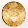CHANEL COCO Mark Earring Matelasse Plated Gold 28g Women Used