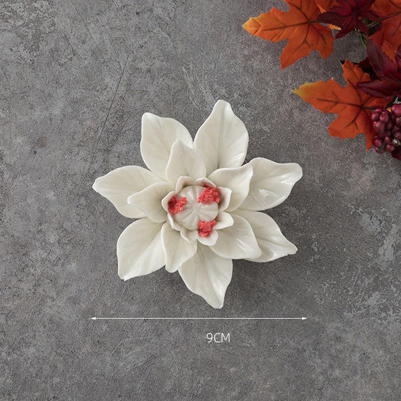 Modern 3D Ceramic Flower Wall Mural Decoration Home Bedroom Porch Wall Sticker Ornaments Office Lobby Club Wall Accessories Item