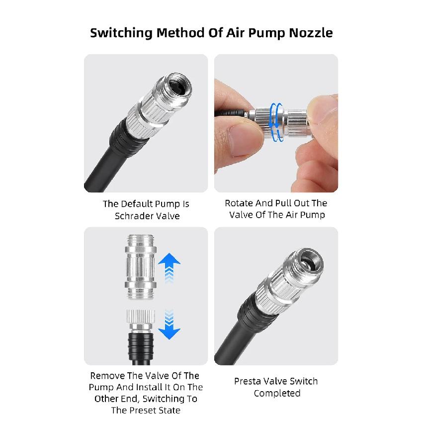 WEST BIKING Bicycle Pump High-pressure Hand Tire Air Inflator Schrader Presta Valve AV FV Bike Air Shock Pump Bike Accessories