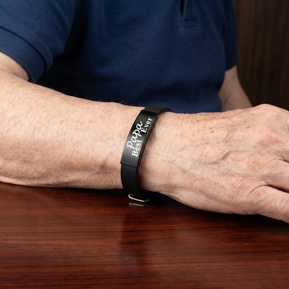Stainless Steel Family Bracelets Wristband Bracelet for Father  Father Gifts