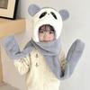 Children's Winter Warm Panda Grey 3-Piece Set