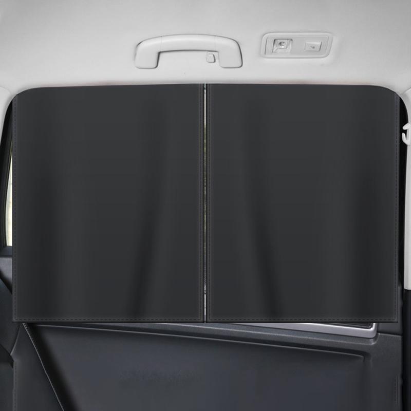 Magnetic Car Personality Sunshades Double Layer Auto Black UV Protection Film Car Window Mesh Sunshade Cover Auto Glass Curtain