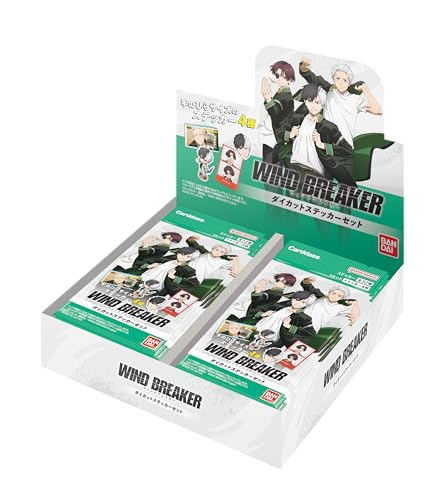 

BANDAI Wind Breaker Die-Cut Sticker Set (Pack Box) 20 Pack