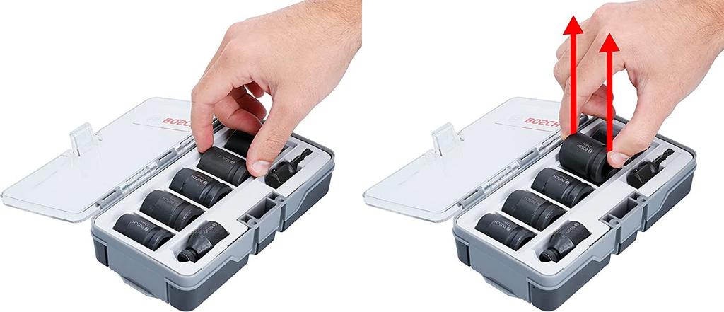BOSCH Socket Set Inch Impact 7pcs Set 2608551029 Impact Wrench with Storage Case 1/2 (12.7mm) [Item]
