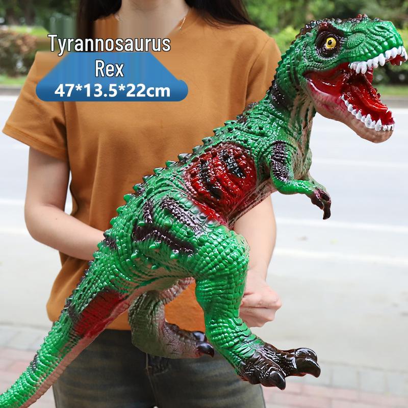 Large Soft Rubber Tyrannosaurus Rex Dinosaur Toy for Kids
