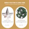 20 Pcs Decorations Mini Christmas Tree Top Star Father Home Holiday Topper Plastic Ornament