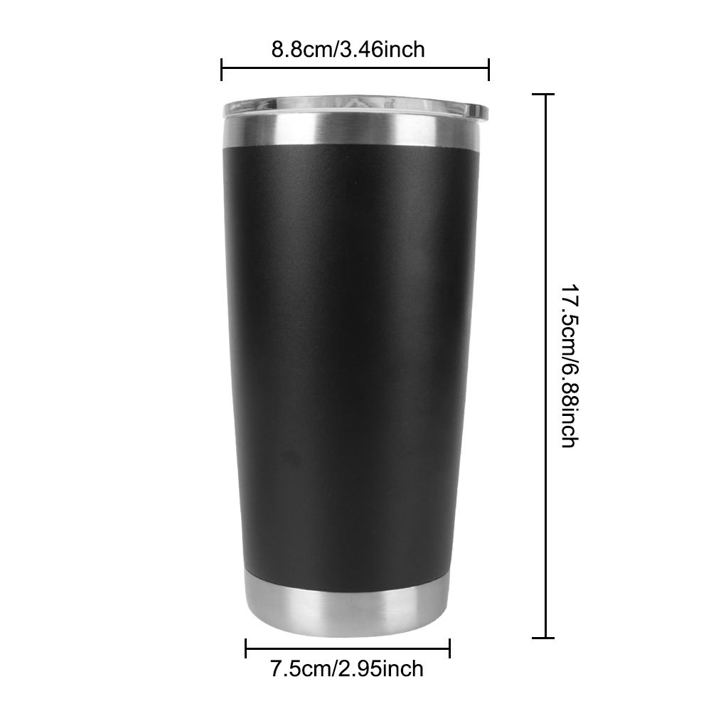 20oz s víčky Láhev na vodu Pivní poháry Vakuově izolovaný termohrnek z nerezové oceli s víčkem