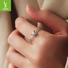 Cute Panda Open Ring Playful And Smart S925 Sterling Silver Animal Ring Jewelry