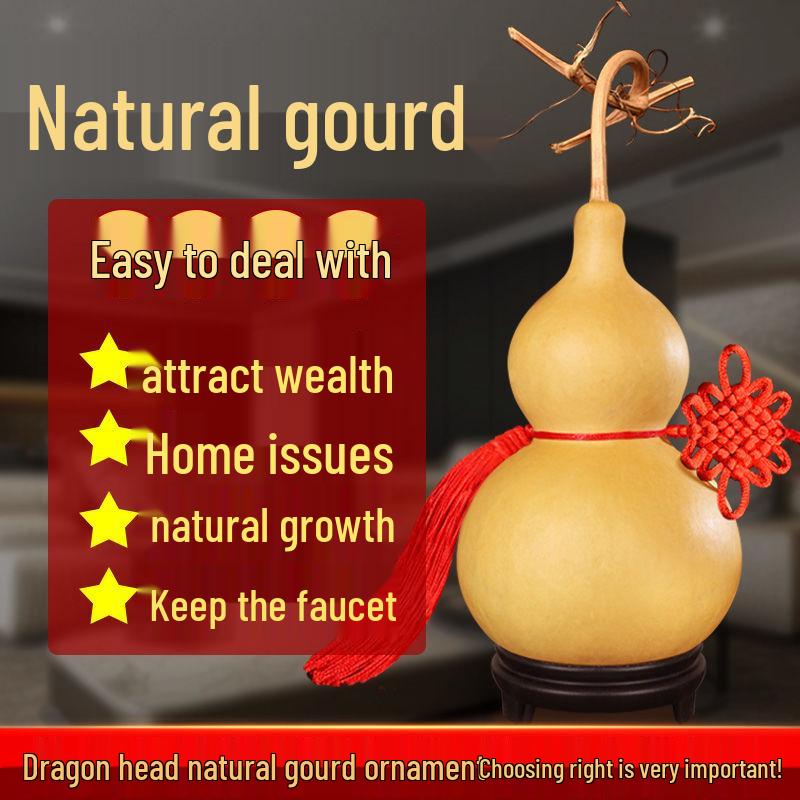 

Деревянный кулон Фэн-шуй из настоящей тыквы: Привлекающее богатство натуральное украшение для прихожей, гостиной или офиса.