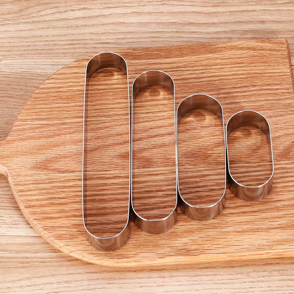 Langlebiges Backwerkzeug Ovales Tiramisu-Formstück Keksstempel Mousse-Ring Kuchenform