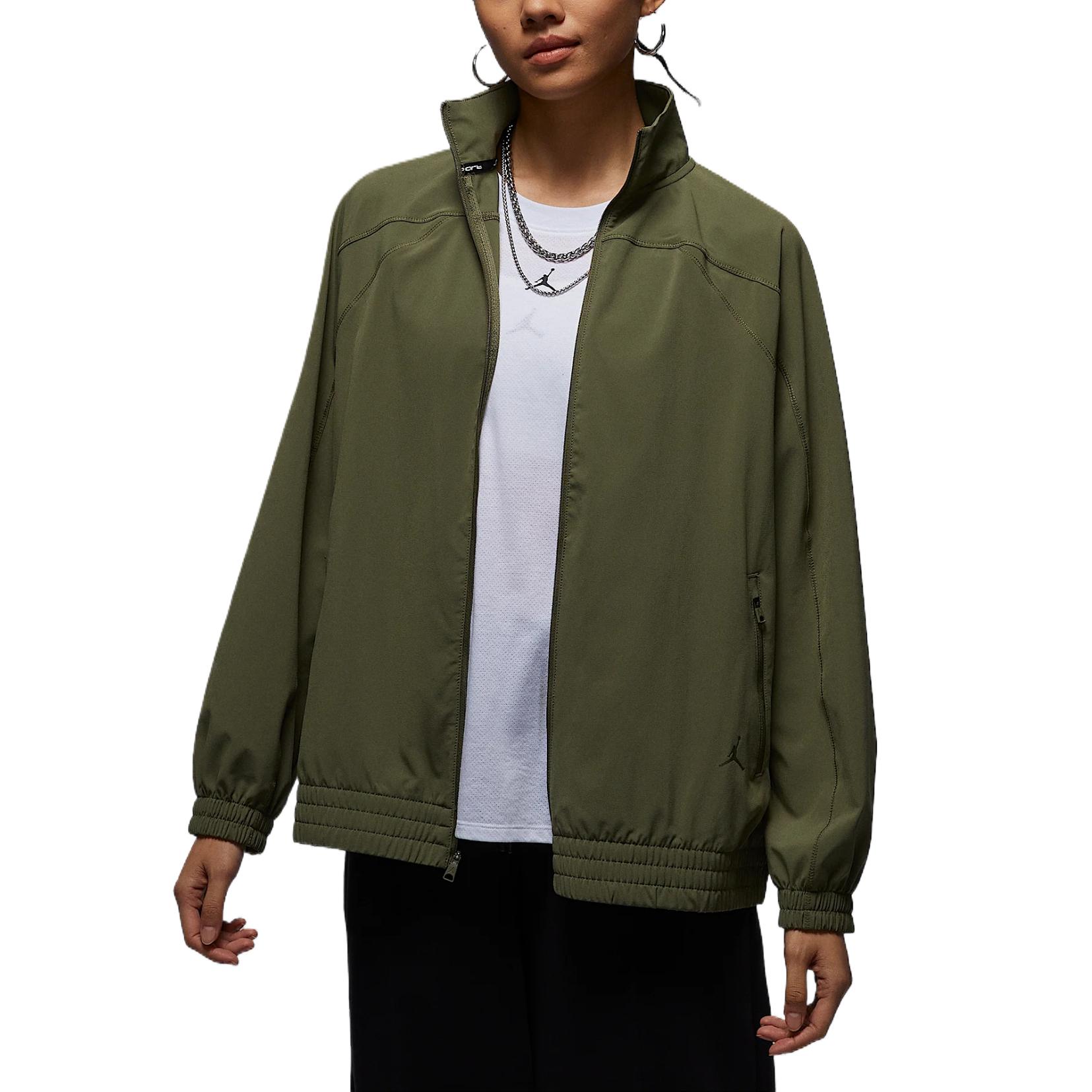

Jordan Спортивная быстросохнущая универсальная свободная дышащая куртка Женские куртки Средний оливково-зеленый FN5144-222 L