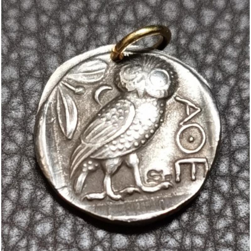 Ancient Greece, Athena, Owl, Antique Coins, Retro, European and American, Creative, Decorative Coins, Punched Gifts